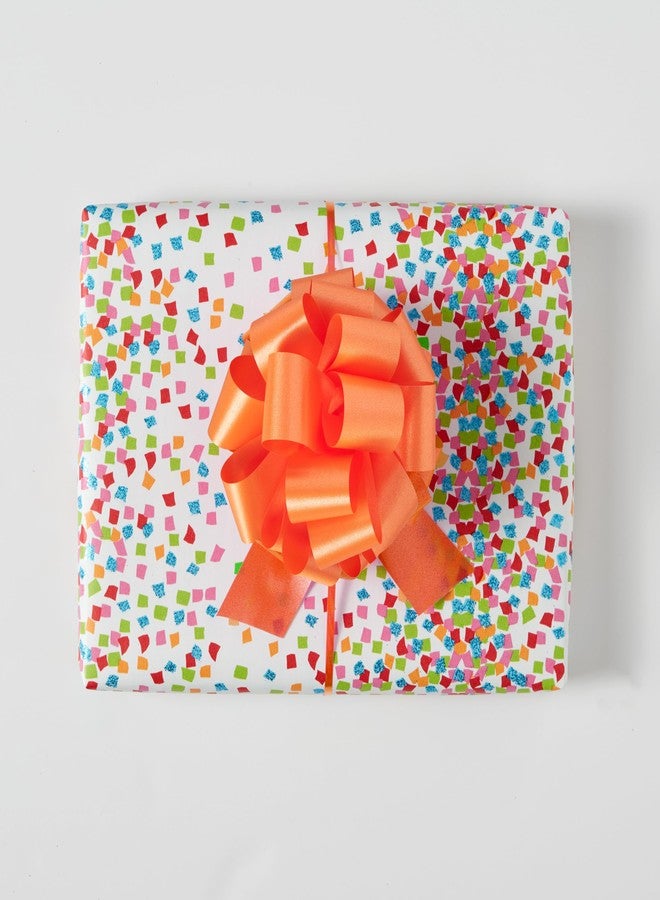 Berwick Offray 1.45'' Wide Ribbon Pull Bow, 5.5'' Diameter with 20 Loops, Orange - Image 4